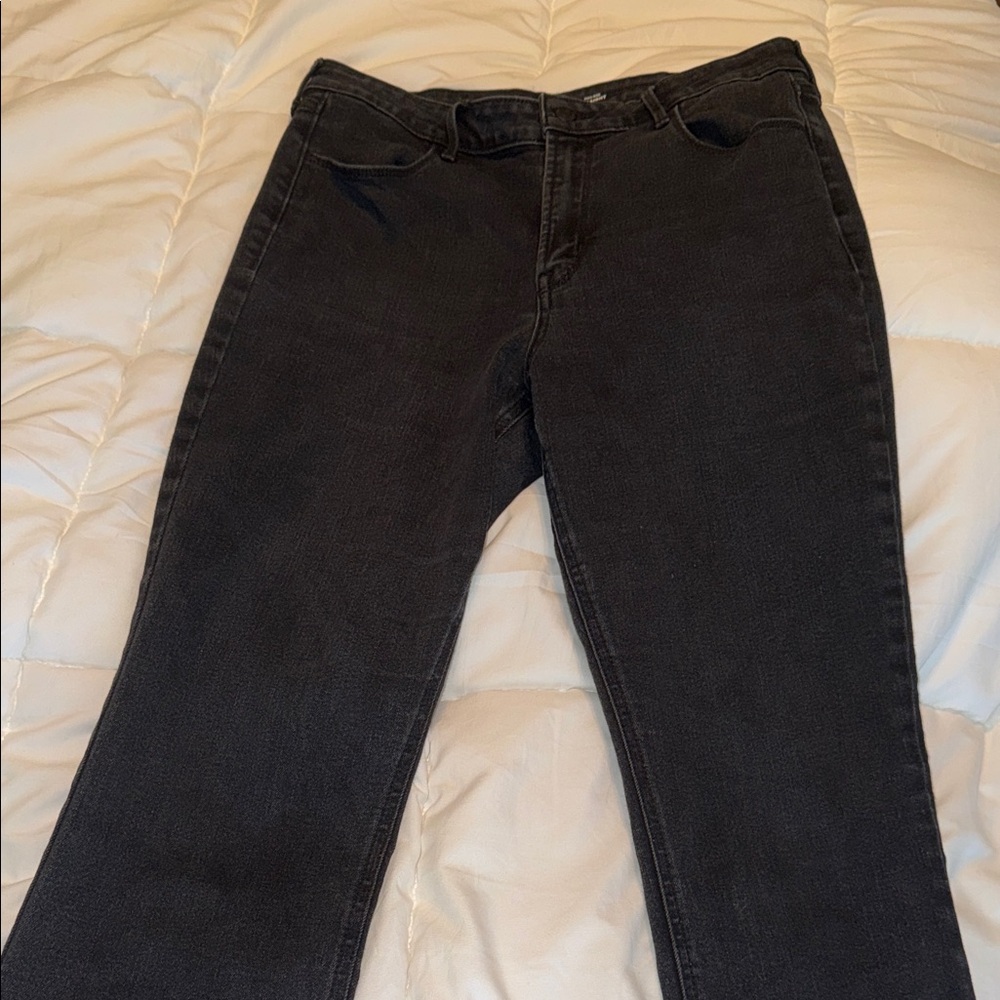 Old Navy - size 12- high rise straight - black  Denim Jeans